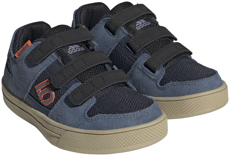Five Ten Freerider VCS Flat Shoes - Kids Legend Ink/Wonder Steel/Impact Orange 5.5