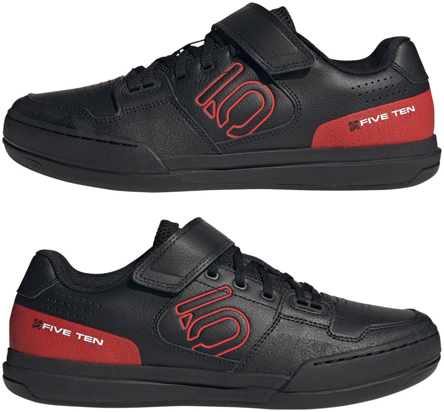 Five Ten Hellcat Mountain Clipless Shoes - Mens Core BLK/Red/FTWR White 6.5