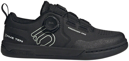 Five Ten Freerider Pro BOA Flat Shoes - Womens  Core BLK/Linen Green/FTWR White 5