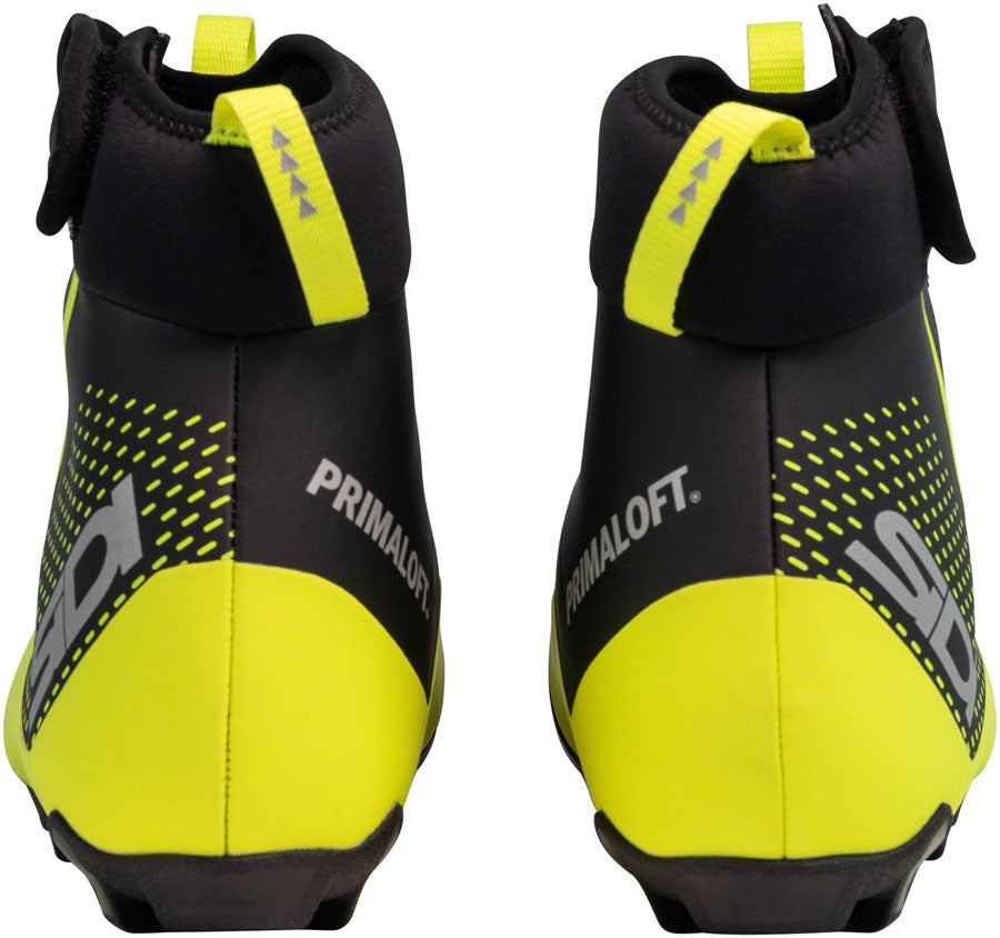Sidi Algor Primaloft Cycling Boots - BLK/YLW Fluorescent Size 49  Millenium Fit