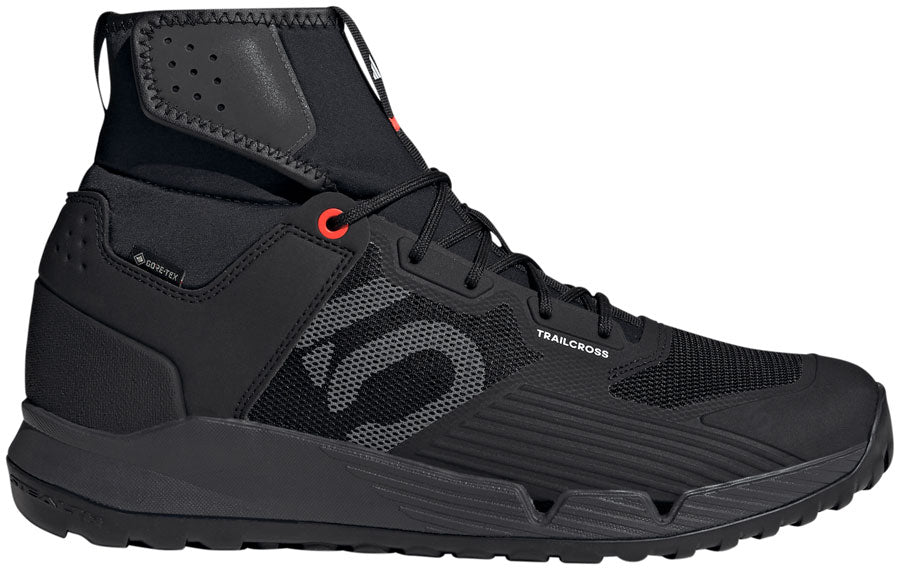 Five Ten Trailcross GTX Flat Shoes - Mens Core Black / Gray / Solar Red 7