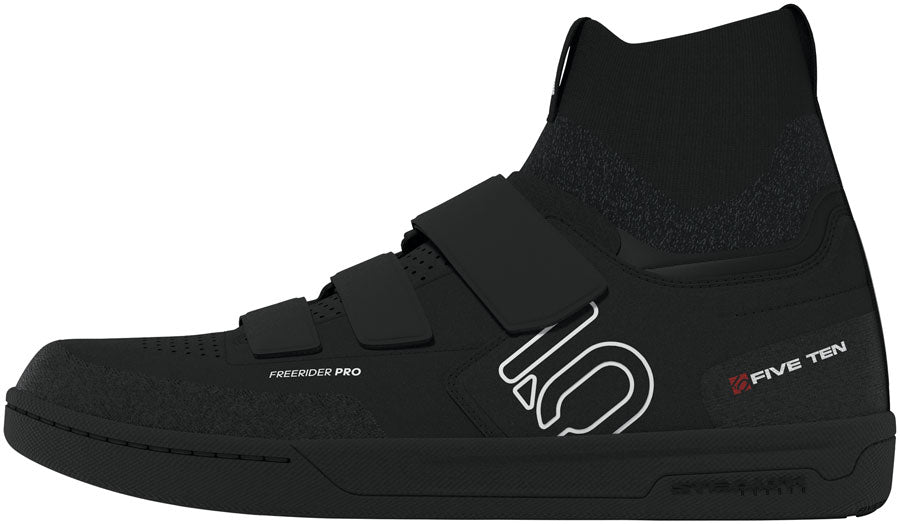 Five Ten Freerider Pro Mid Flat Shoes - Mens BLK / Footwear White / Carbon 7.5