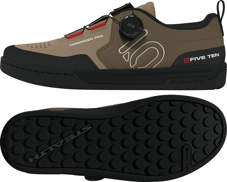 Five Ten Freerider Pro Boa Flat Shoes - Mens Cardboard/Off White/Core BLK 11