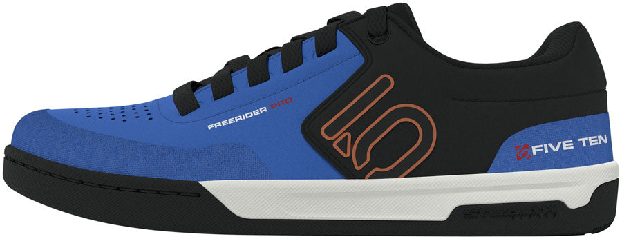 Five Ten Freerider Pro Flat Shoes - Mens Core BLK/Pure Orange/Ray Blue 12.5