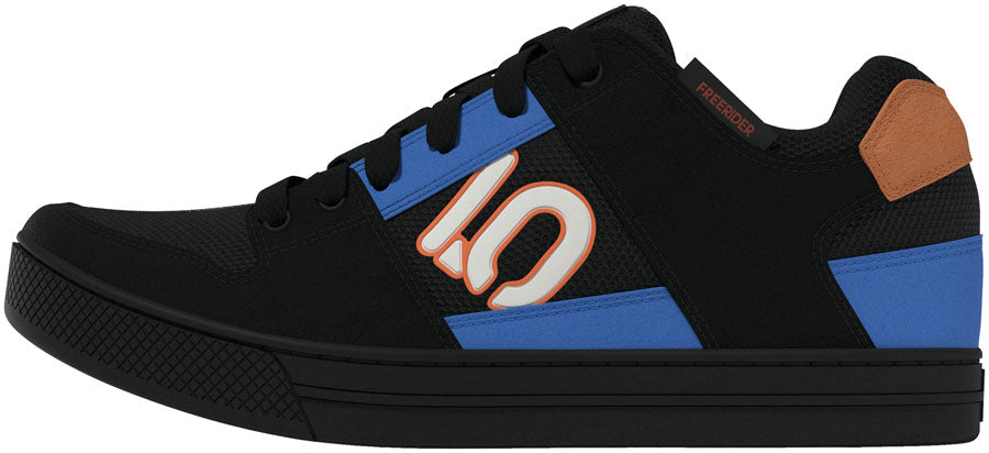 Five Ten Freerider Flat Shoes - Mens Core Black/Off White/Ray Blue 8