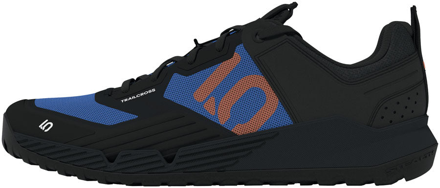 Five Ten Trailcross XT Flat Shoes - Mens Core Black/Pure Orange/Ray Blue 9