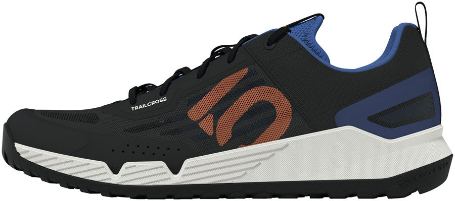 Five Ten Trailcross LT Flat Shoes - Mens Core Black/Pure Orange/Ray Blue 10