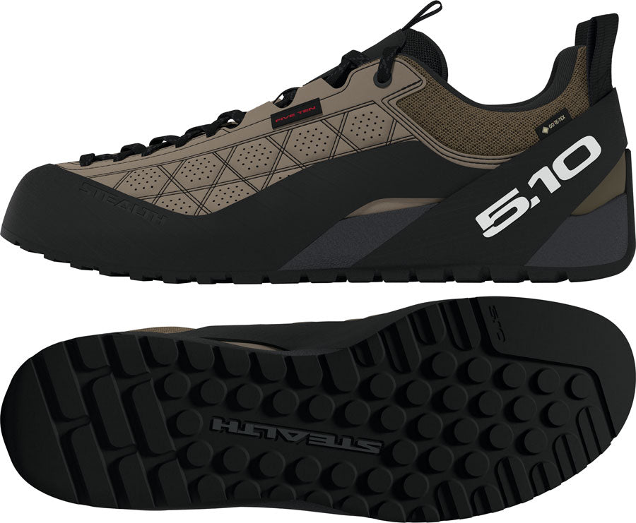 Five Ten Guidetennie Pro GTX Flat Shoes - Mens Cardboard/FTWR White/Core BLK 10
