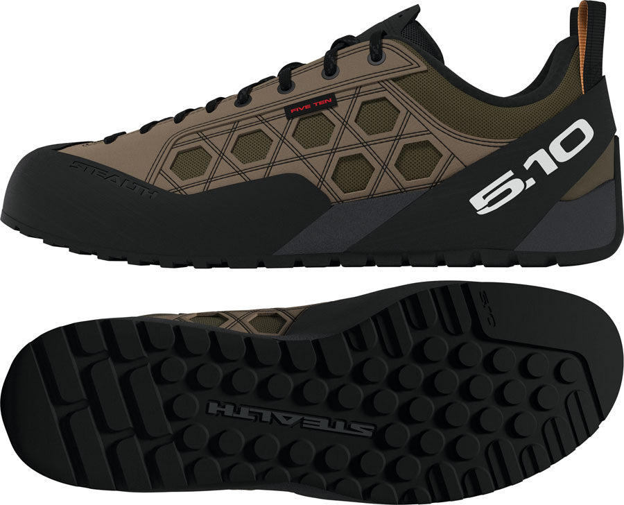 Five Ten Guidetennie Flat Shoes - Mens Cardboard/FTWR White/Core Black 12.5