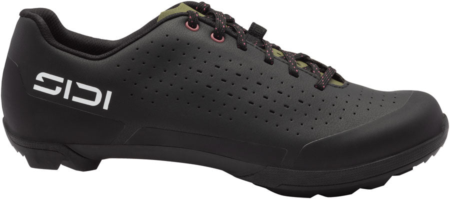 Sidi Asper Laces Gravel Shoes - Mens Black/Olive Green 42.5