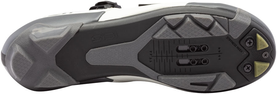 Sidi Silvis XC Clipless Shoes - Mens Ice White/Olive Green 46