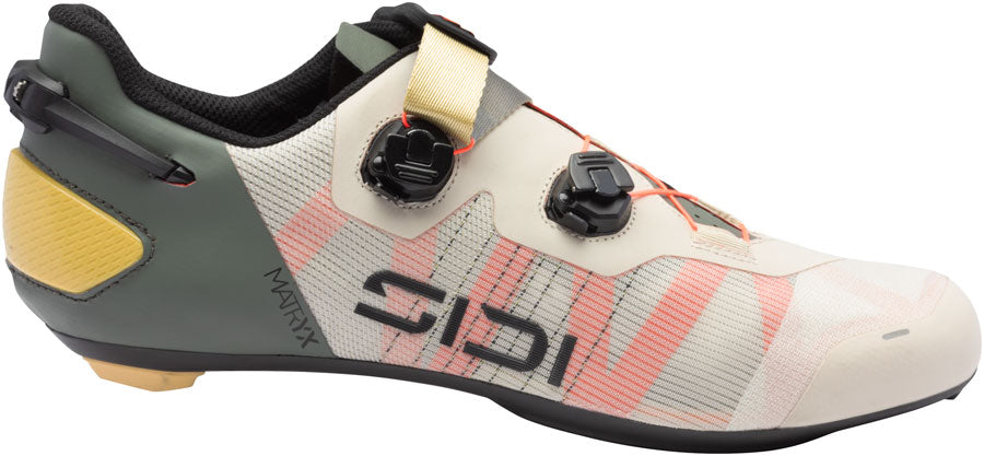 Sidi Wire 3 Road Shoes - Mens Sand Coral Fluo 46.5