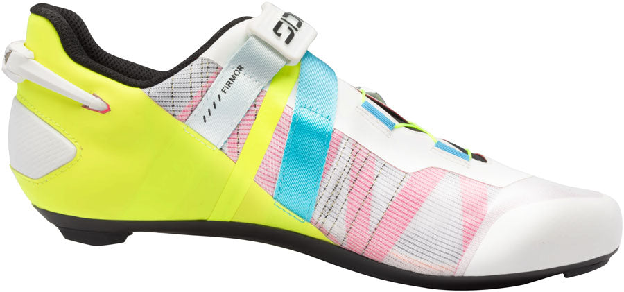 Sidi Wire 3 Road Shoes - Mens White/Yellow Fluo 44.5