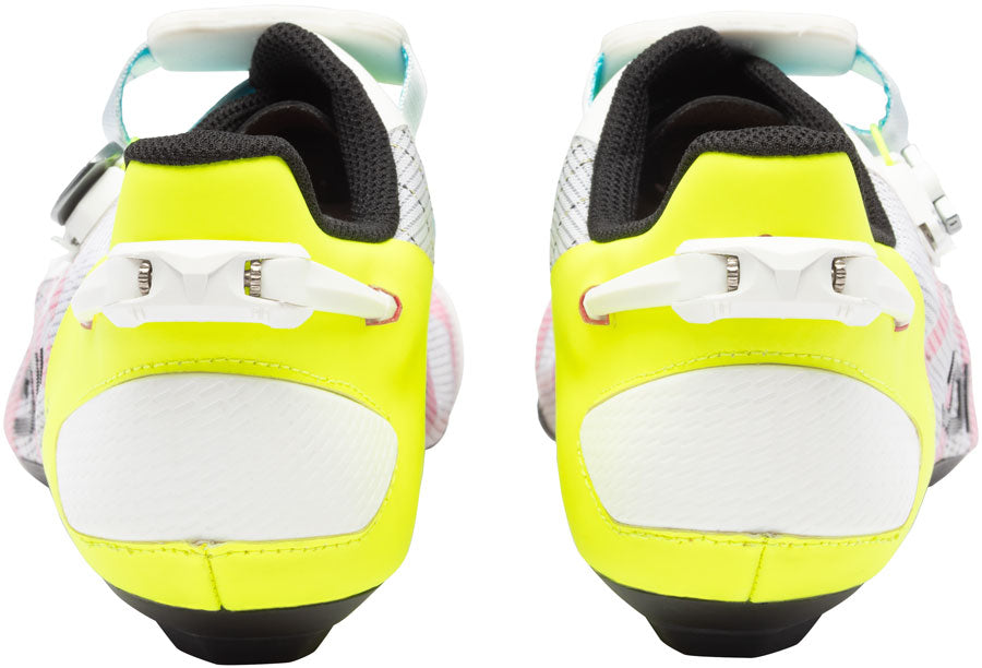 Sidi Wire 3 Road Shoes - Mens White/Yellow Fluo 44.5