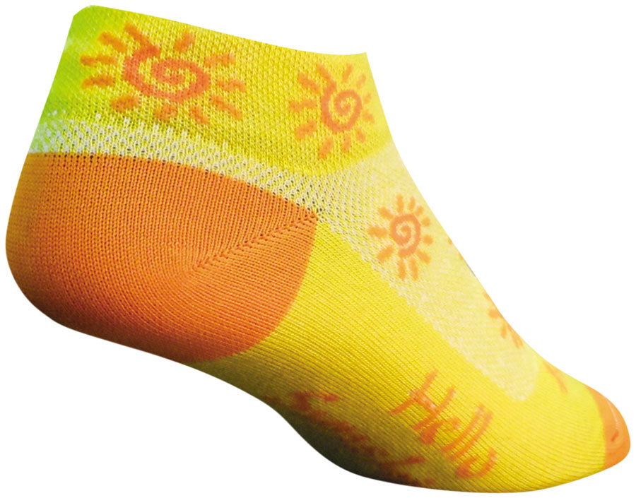 SockGuy Classic Sunshine Socks - 1" Yellow Womens Small/Medium