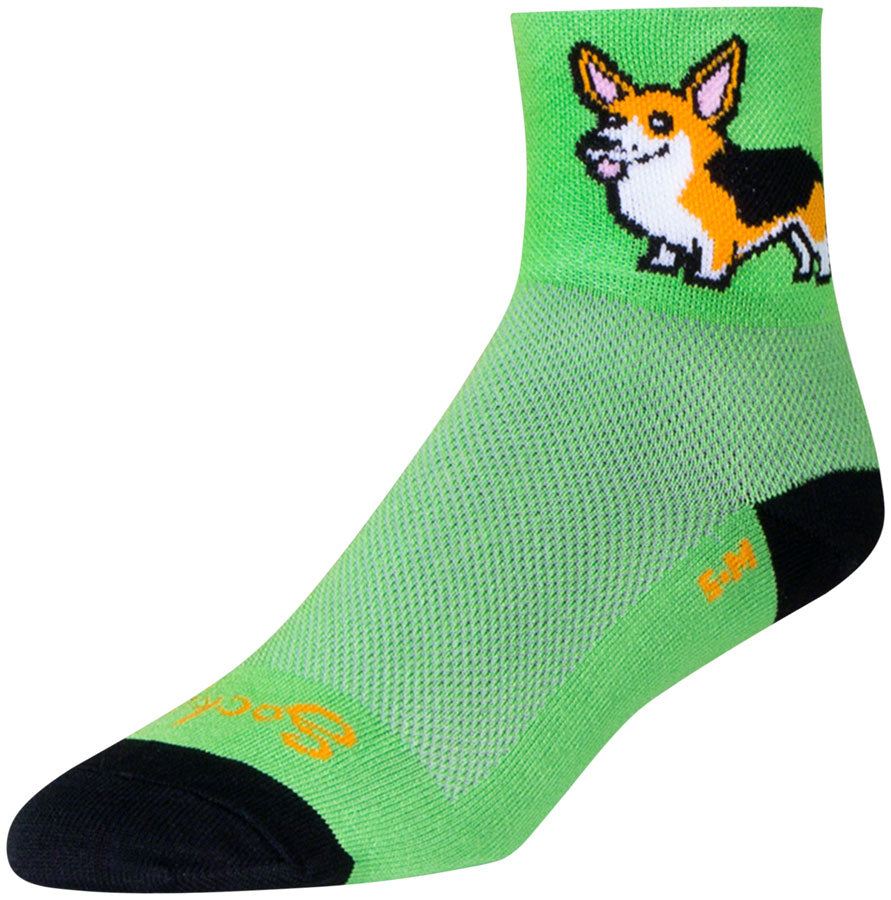 SockGuy Classic Ernie Socks - 3" Green Small/Medium