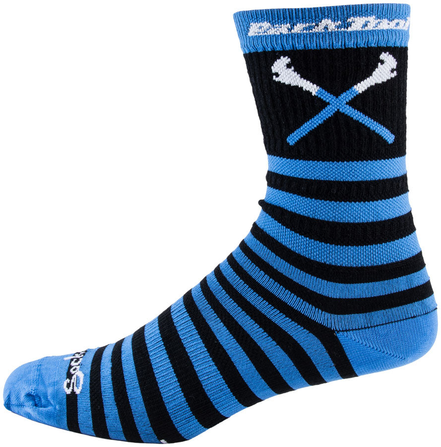 Park Tool SOX-6 Cycling Socks - Black/Blue Large/X-Large