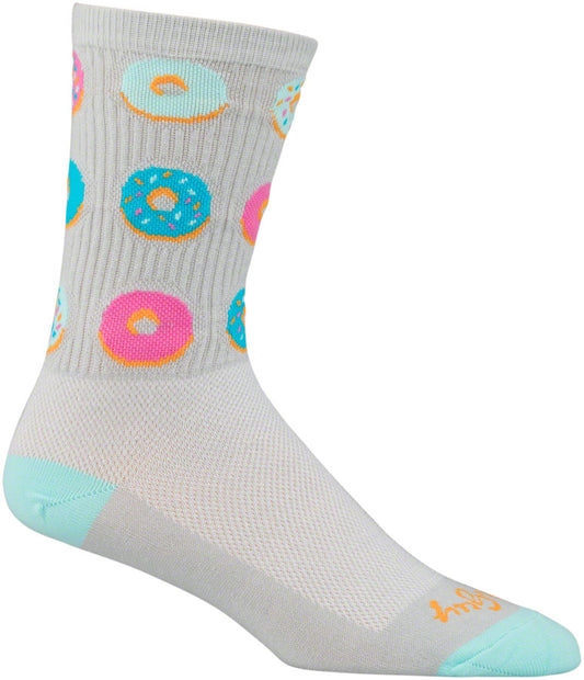 SockGuy Crew Glazed Socks - 5" Gray Large/X-Large