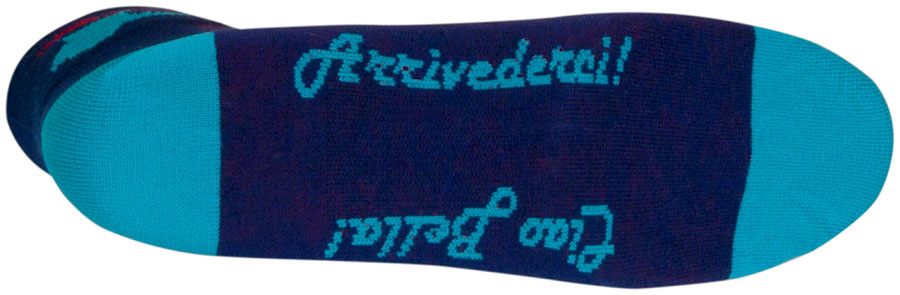 SockGuy Bella Classic Low Socks - 2" Blue/Red Womens Small/Medium