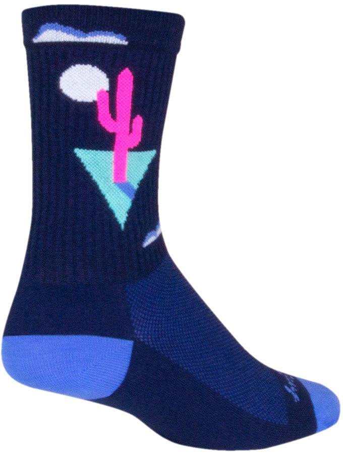 SockGuy Crew Cactal Socks - 6" Blue Small/Medium