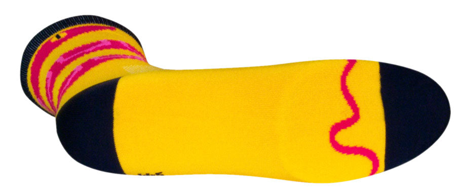 SockGuy Crew Rattle Socks - 6" Yellow Large/X-Large