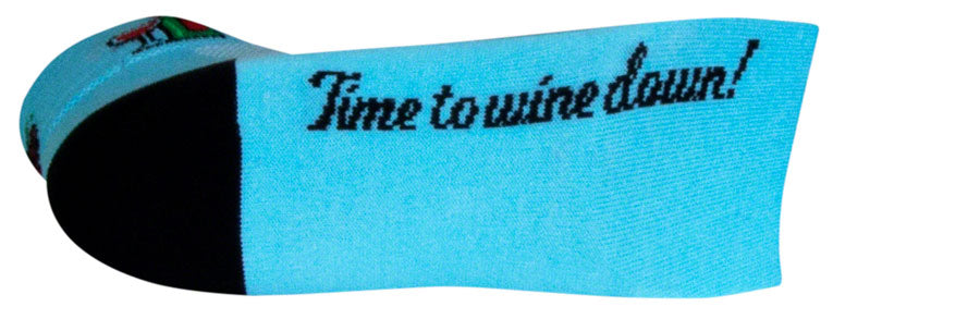SockGuy Classic Wine Down Socks - 2" Blue Small/Medium