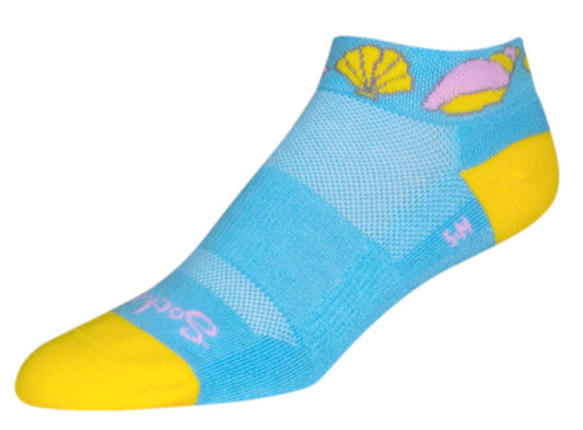 SockGuy Classic Shells Socks - 1" Blue Large/X-Large