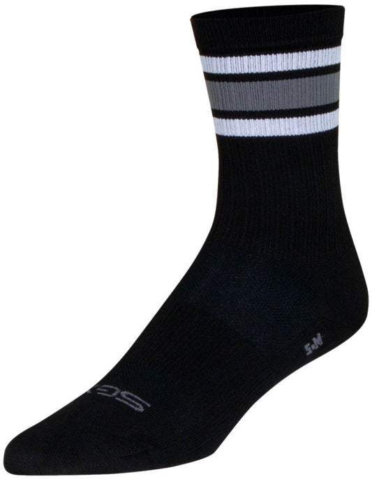 SockGuy SGX Throwback Socks - 6" Black Large/X-Large