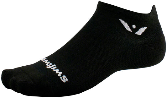 Swiftwick Aspire No Show Socks - Black Small