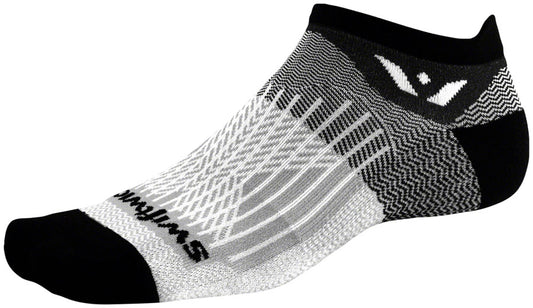 Swiftwick Aspire No Show Socks - Black Pewter Large