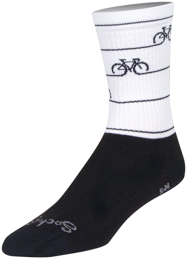 SockGuy Crew Cyclepath Socks - 6" Small/Medium