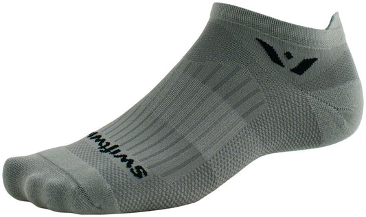 Swiftwick Aspire No Show Socks - Pewter Small