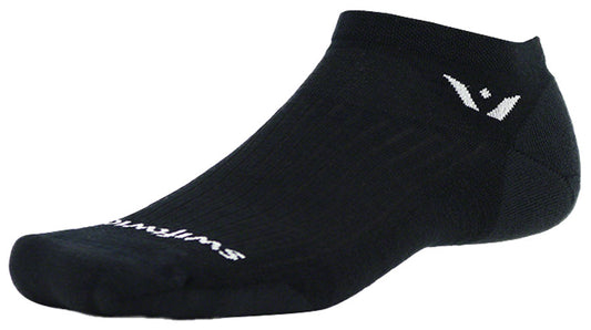 Swiftwick Pursuit No Show Socks - Black Small