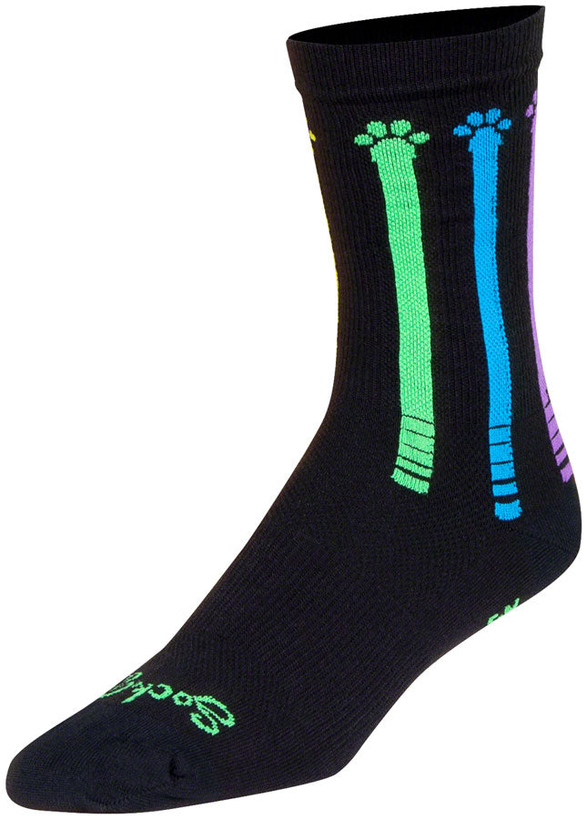 SockGuy Pawsitive Crew Socks - 6" Large/X-Large