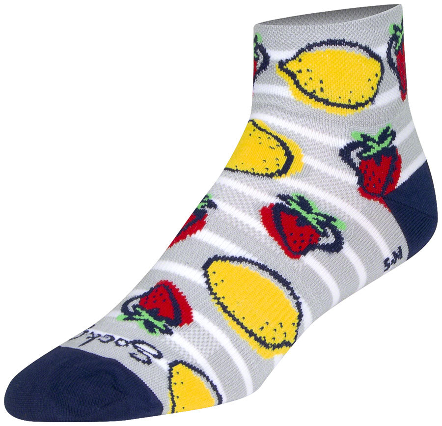 SockGuy Classic Low Lemonade Socks - 2" Womens Small/Medium