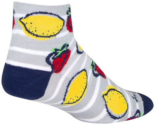 SockGuy Classic Low Lemonade Socks - 2" Womens Small/Medium