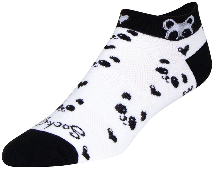 SockGuy Classic Low Panda Socks - 1" Womens Small/Medium
