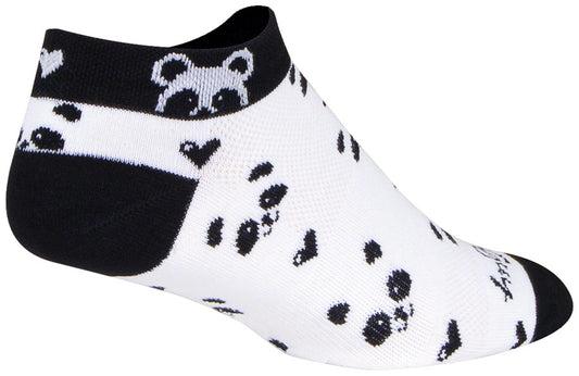 SockGuy Classic Low Panda Socks - 1" Womens Small/Medium