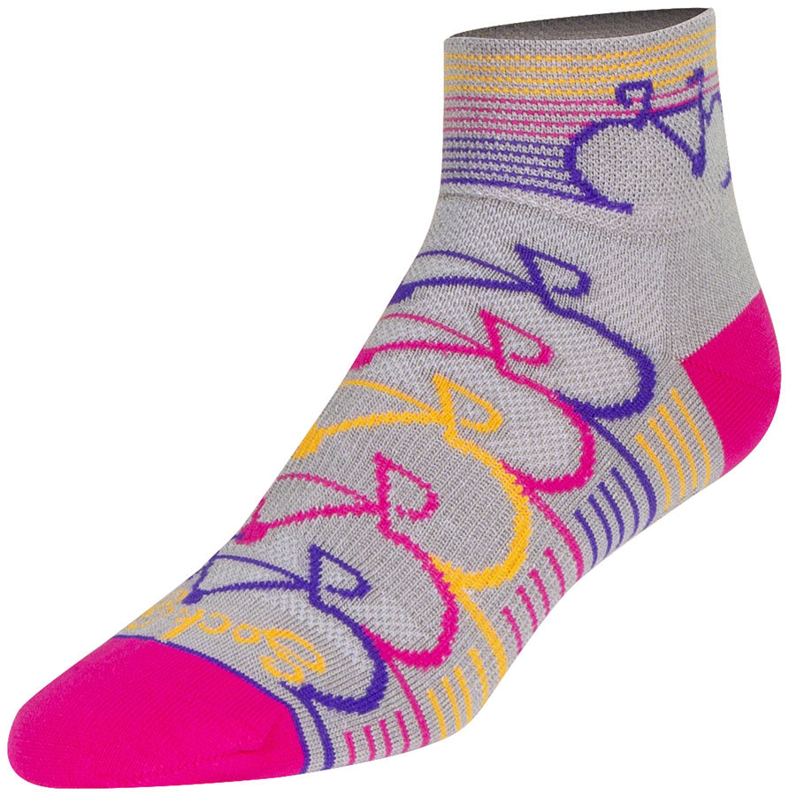 SockGuy Classic Low Streamline Socks - 2" Womens Small/Medium