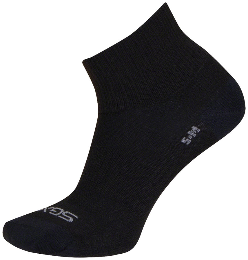 SockGuy SGX Black Socks - 2.5" Small/Medium