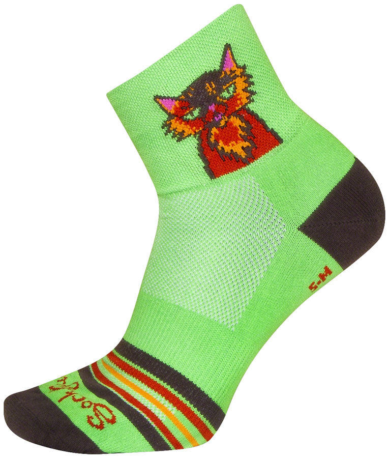 SockGuy Classic Cat Buzz Socks - 3" Large/X-Large