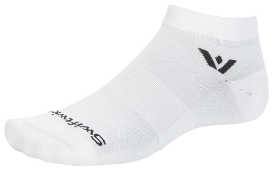 Swiftwick Aspire Ankle Socks - Circuit White XLarge