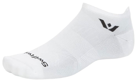 Swiftwick Aspire No Show Socks - Circuit White Small
