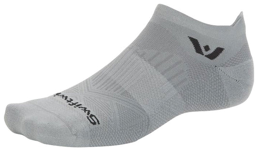 Swiftwick Aspire No Show Socks - Circuit Pewter Large