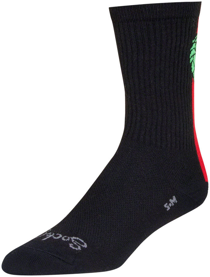 SockGuy Crew Hoppyness Socks - 6" Black Large/X-Large
