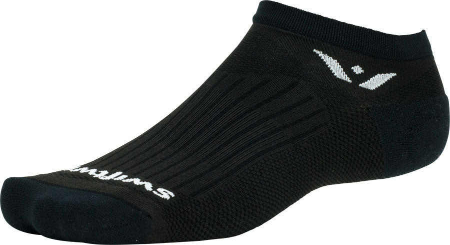 Swiftwick Performance No Show Socks - No Show Black Medium