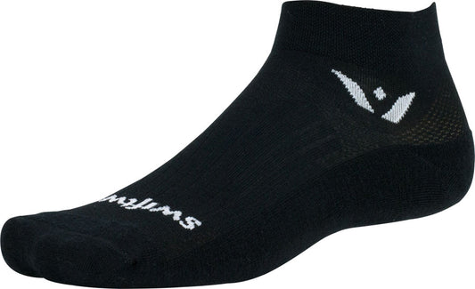 Swiftwick Pursuit Ankle Socks - Black Medium