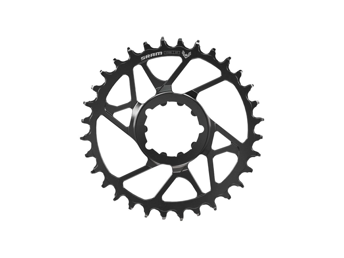 SRAM Eagle 70 T-Type Direct Mount Chainring - 34t 12-Speed 3-Bolt Direct Mount 3mm Offset Steel BLK