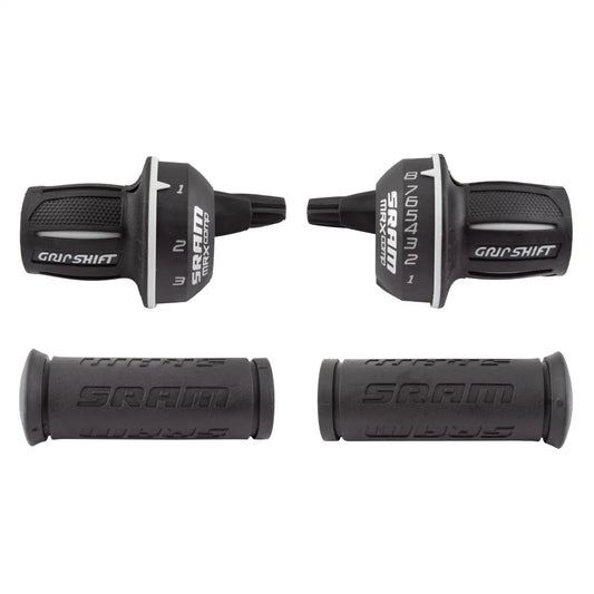 SRAM MRX Comp Shifter Set 3x8 Speed Rear Microfriction Front Includes Stationary Grips