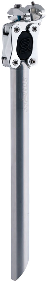Cane Creek eeSilk+ Suspension Seatpost - Alloy 27.2 x 387mm 35mm Travel Silver